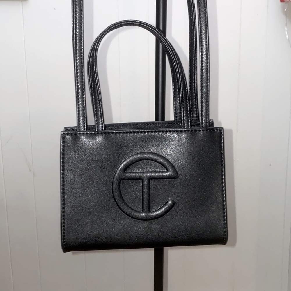 Small Telfar black purse. Used once. Perfect condition. Vegan leather.